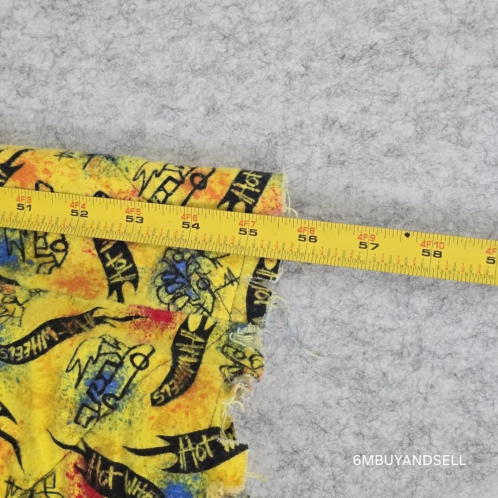 Hot‎ Wheels Logo Quilt Blanket Handmade Cotton 55x45 Y2K Vintage Collector
